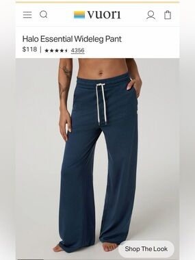 NWT Vuori Halo Essential Wideleg pants 🔥